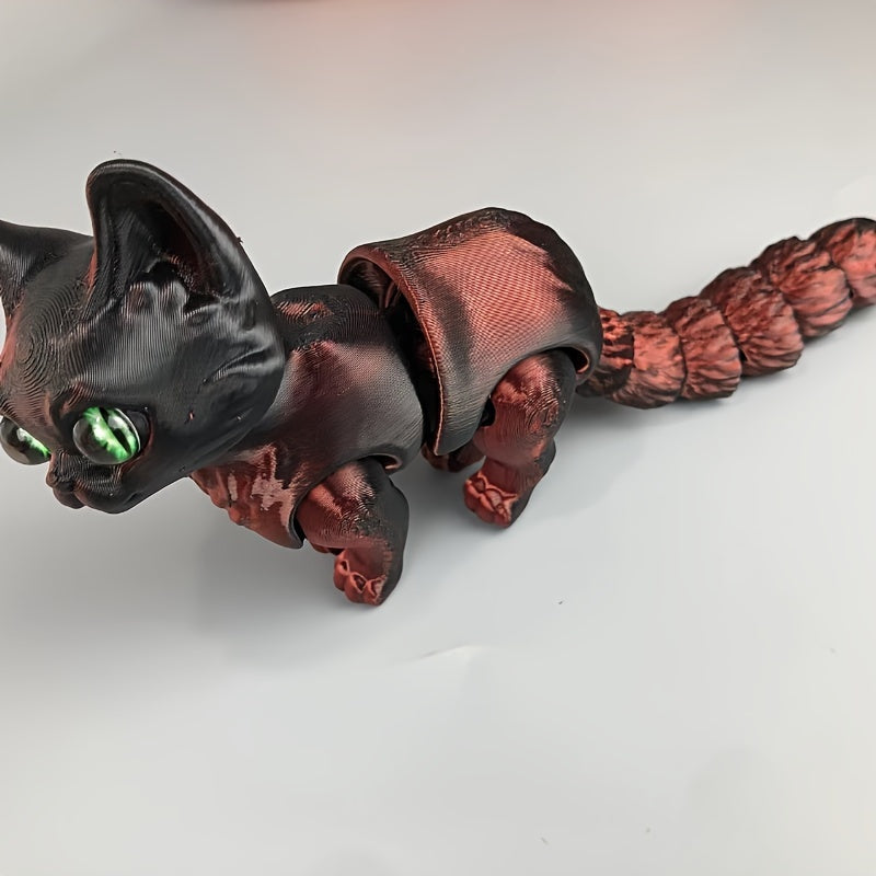 Fantasy Cat Figurine with Articulated Joints No Electricity Required Gift for Occasions