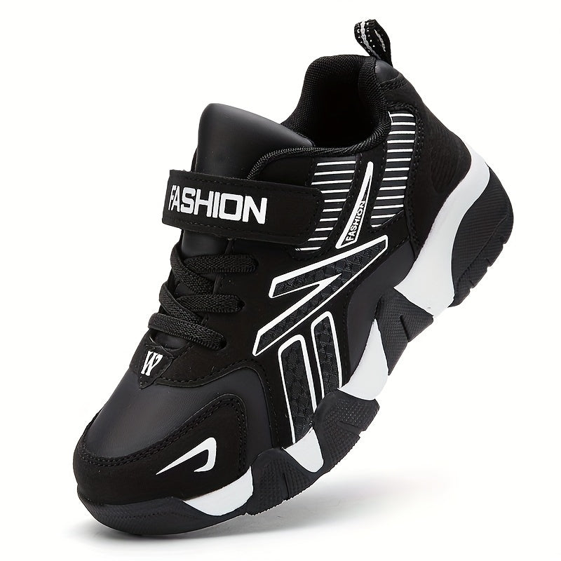 Toddler Boys Girls Sneakers Casual Sports Style Low Top PU Upper TPR Sole Non-Slip Running Shoes