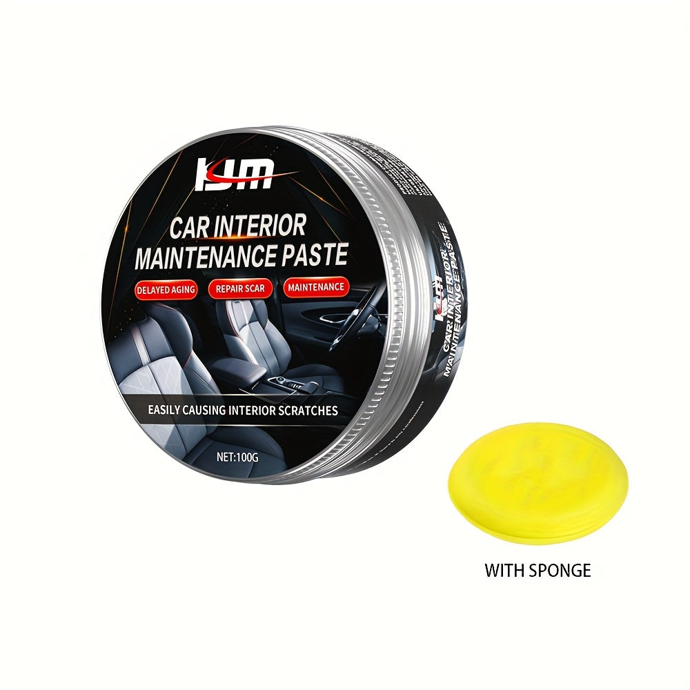 Renovador universal de plástico para el interior del coche, cera para muebles de cuero