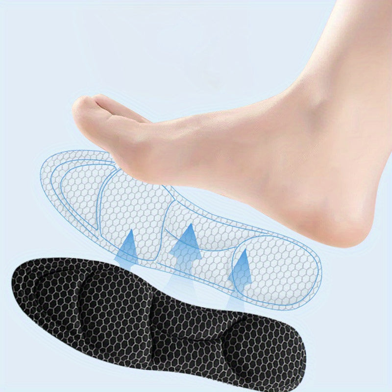 Unisex Memory Foam Honeycomb Pattern Insoles for Sports and Hiking