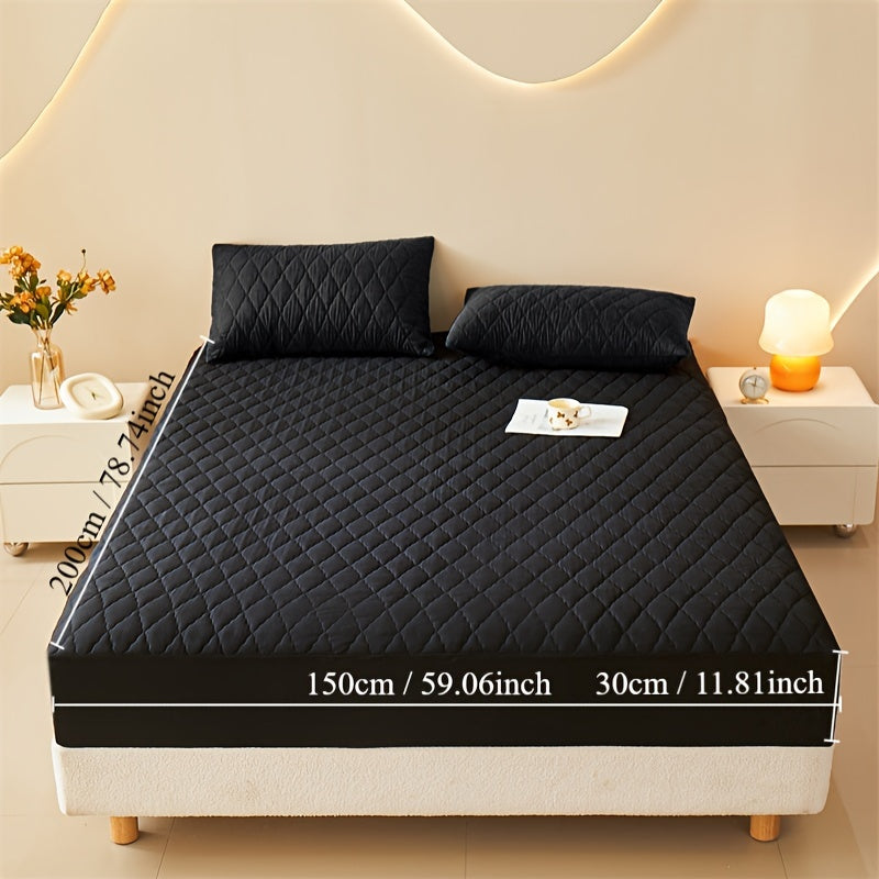 Waterproof Fitted Sheet Dust and Stain Resistant Machine Washable for Bedroom and Hotel