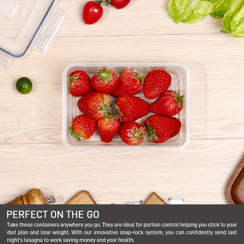 Juego de 18 recipientes de almacenamiento de alimentos con tapas herméticas organizador de cocina de plástico a prueba de fugas