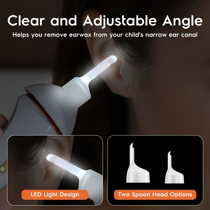 Rechargeable USB Earwax Remover Kit with LED Light Ear Cleaning Tool
