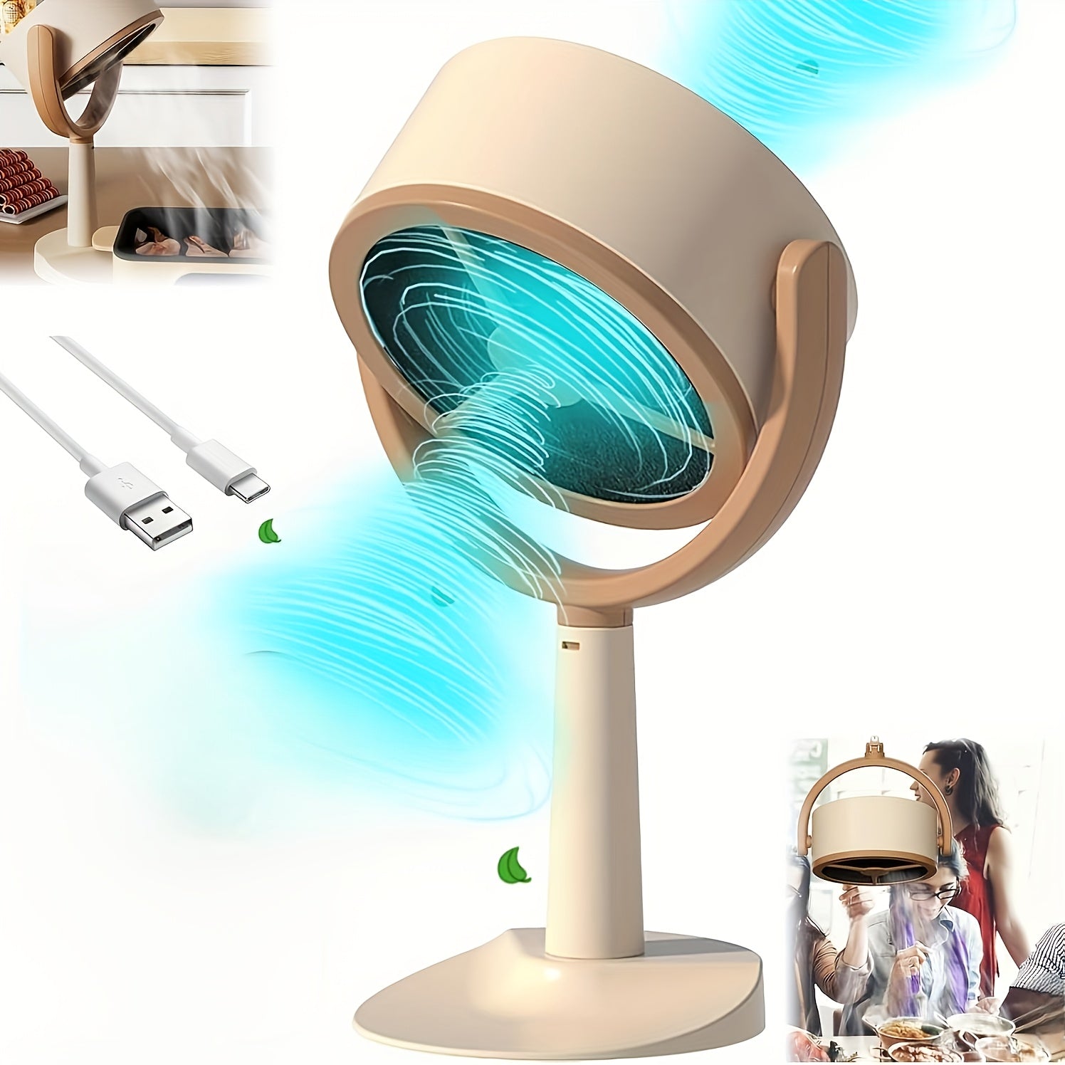 Desktop Range Hood USB quvvati bilan yog' va tutunni samarali tarzda yutib oladi.