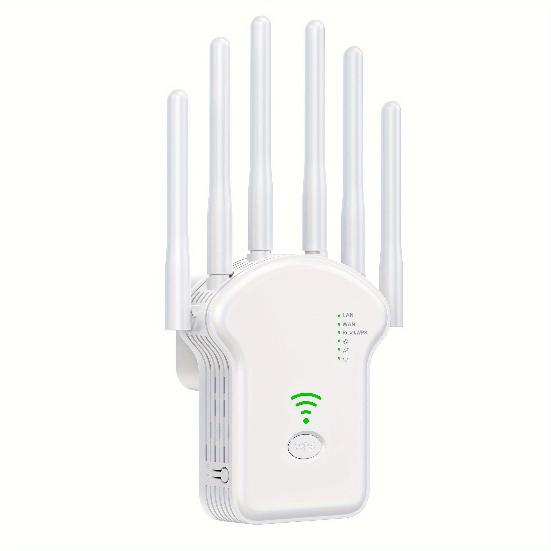 Ikki diapazonli Wi-Fi takrorlagichi, 1200 Mbps, uzoq masofa, 360° qamrov, Ethernet porti, 30+ qurilmalarni qo'llab-quvvatlaydi, uy va ofis tarmoqlari uchun ideal. 6 ta aqlli antennasi va ulash uchun oson foydalanish.