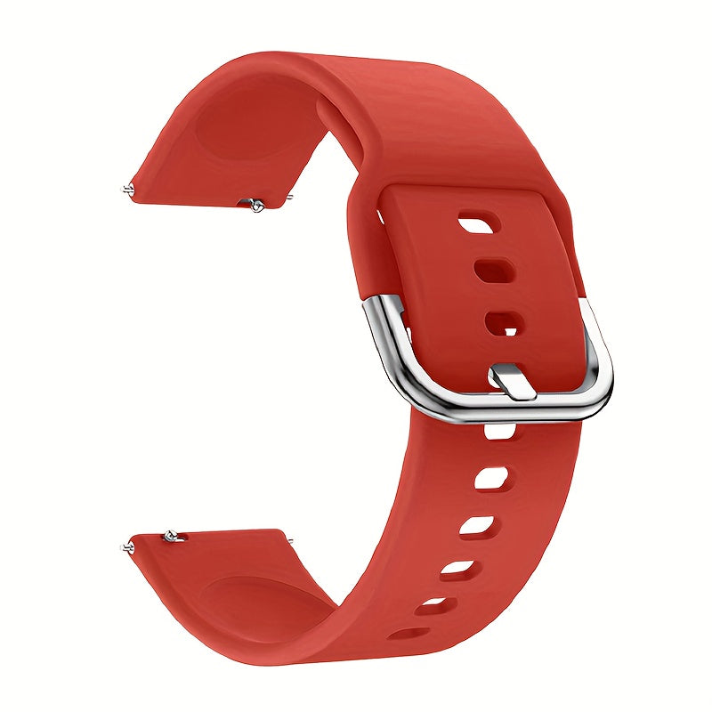 20/22mm Silicone Smartwatch Band with Quick Release Buckle for Samsung Galaxy and More Colorful Replacement Strap