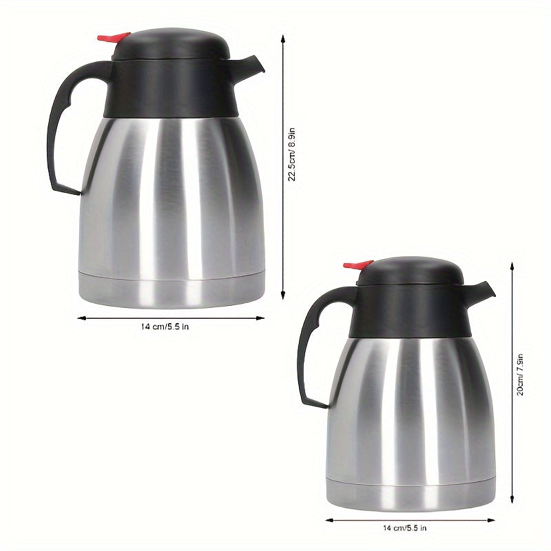 Insulated Stainless Steel Vacuum Bottle Double Layer Water Jug for Home Office Carafe