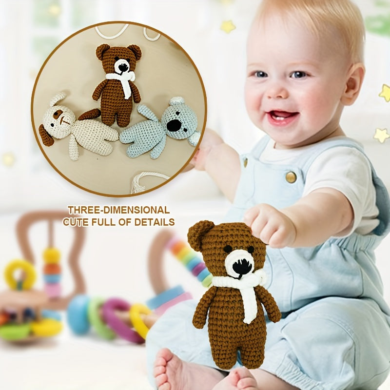 Baby Animal Dolls for Infants Soft Plush Bear Dog Koala Early Development