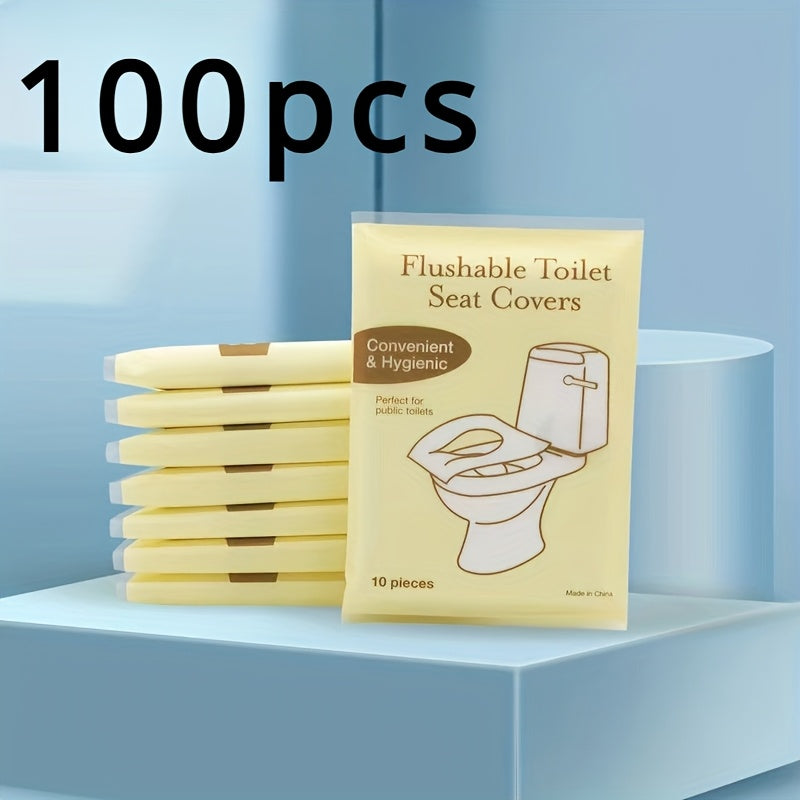 Disposable Toilet Seat Covers 20/100pcs Washable Paper Travel Accessories