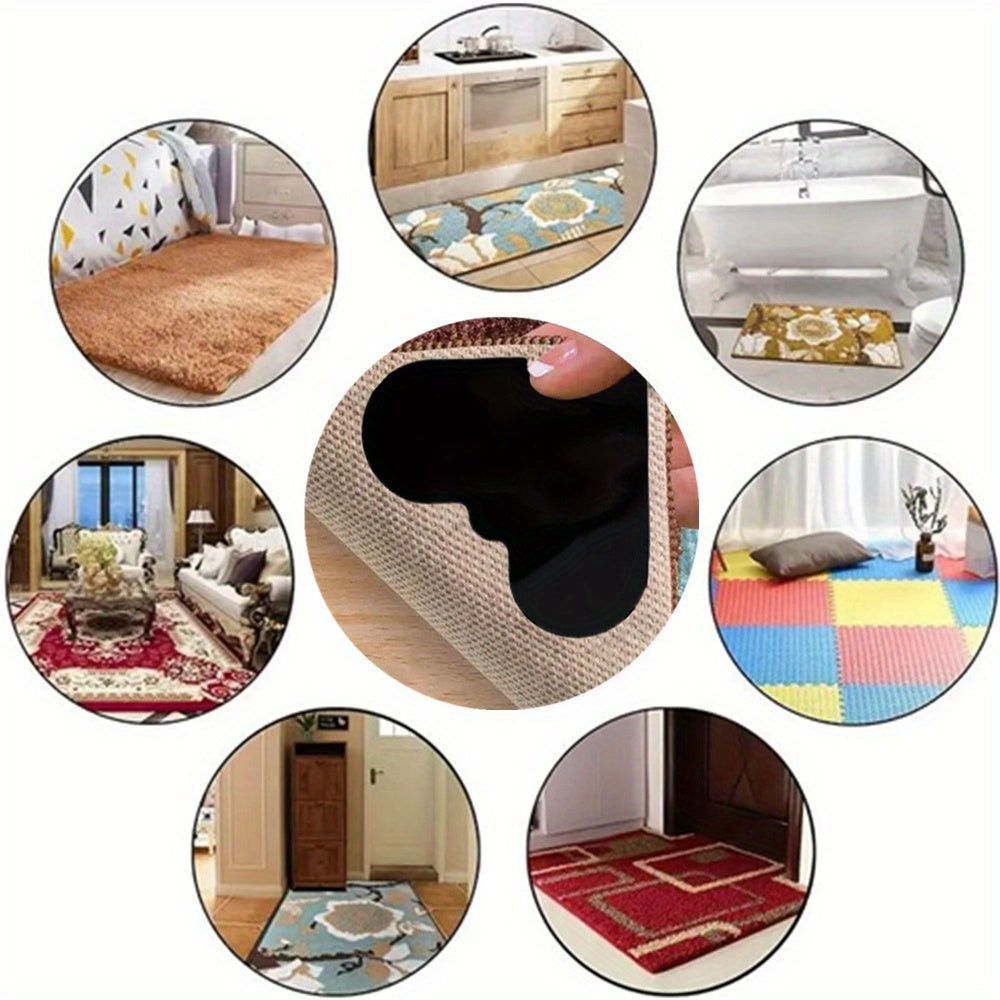 Non-Slip Carpet Grippers Sticker Set for Tiles and Wood Floors, 4-32 Pieces