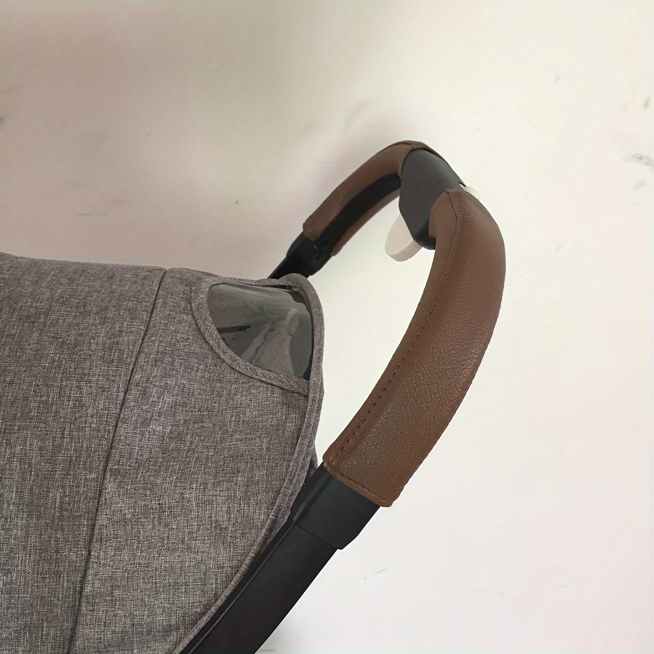 Removable PVC Faux Leather Stroller Armrest Protector for Safety