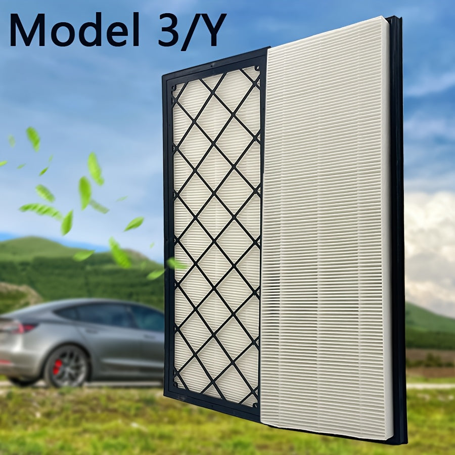 Activated Carbon Air Filter for Tesla Model Y 2021-2025 EV All-Wheel Drive