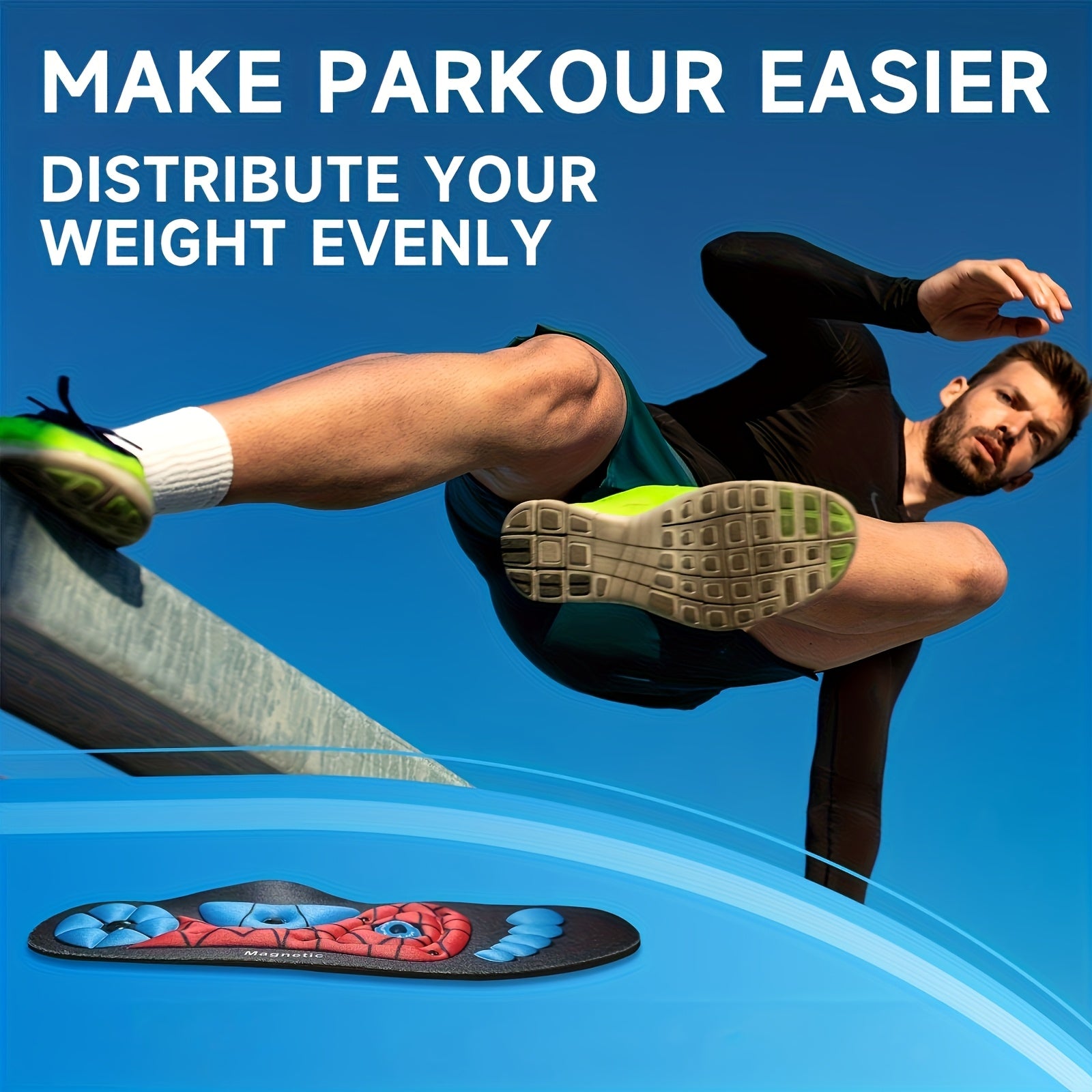 Unisex EVA Magnetic Acupressure Insoles with Arch Support for Sports