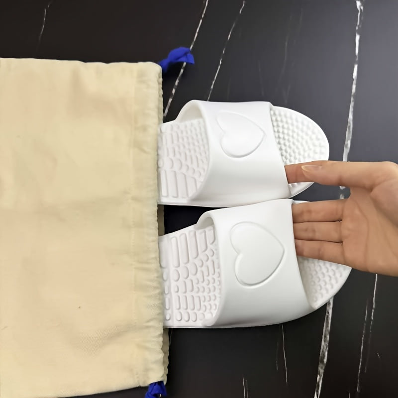 Unisex EVA Slippers Casual Solid Color Slip-On Slides Non-Slip Foldable