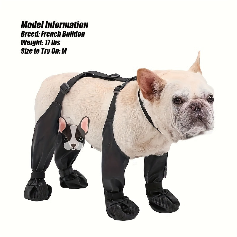 Zapatos impermeables y transpirables para perros de razas pequeñas y medianas, botas duraderas para todas las estaciones