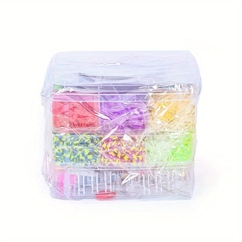 Jewelry Making Supplies Set with 4500 Rainbow Rubber Bands for Hair and Jewelry