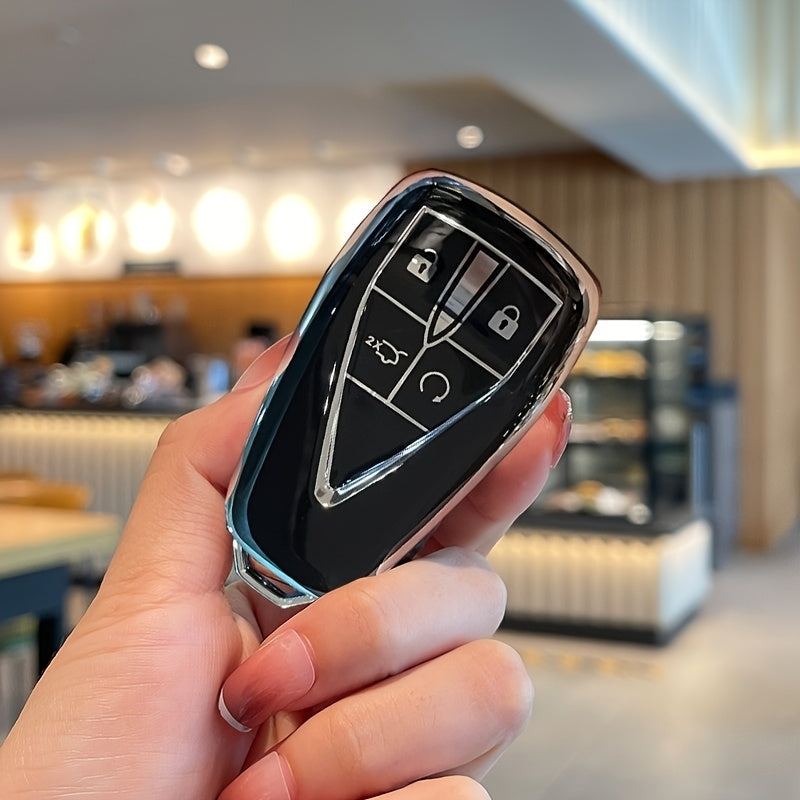 Pink TPU Key Fob Cover for Car Remote Key Protectors Durable Key Case