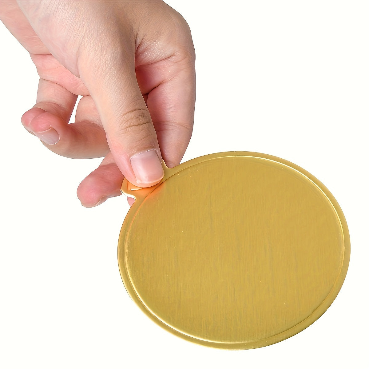 Golden Cardboard Mini Cake Bases 50/100 Round Disposable Cupcake Boards for Desserts