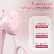 Pink USB Rechargeable Electric Eyelash Curler with 3 Temperature Settings