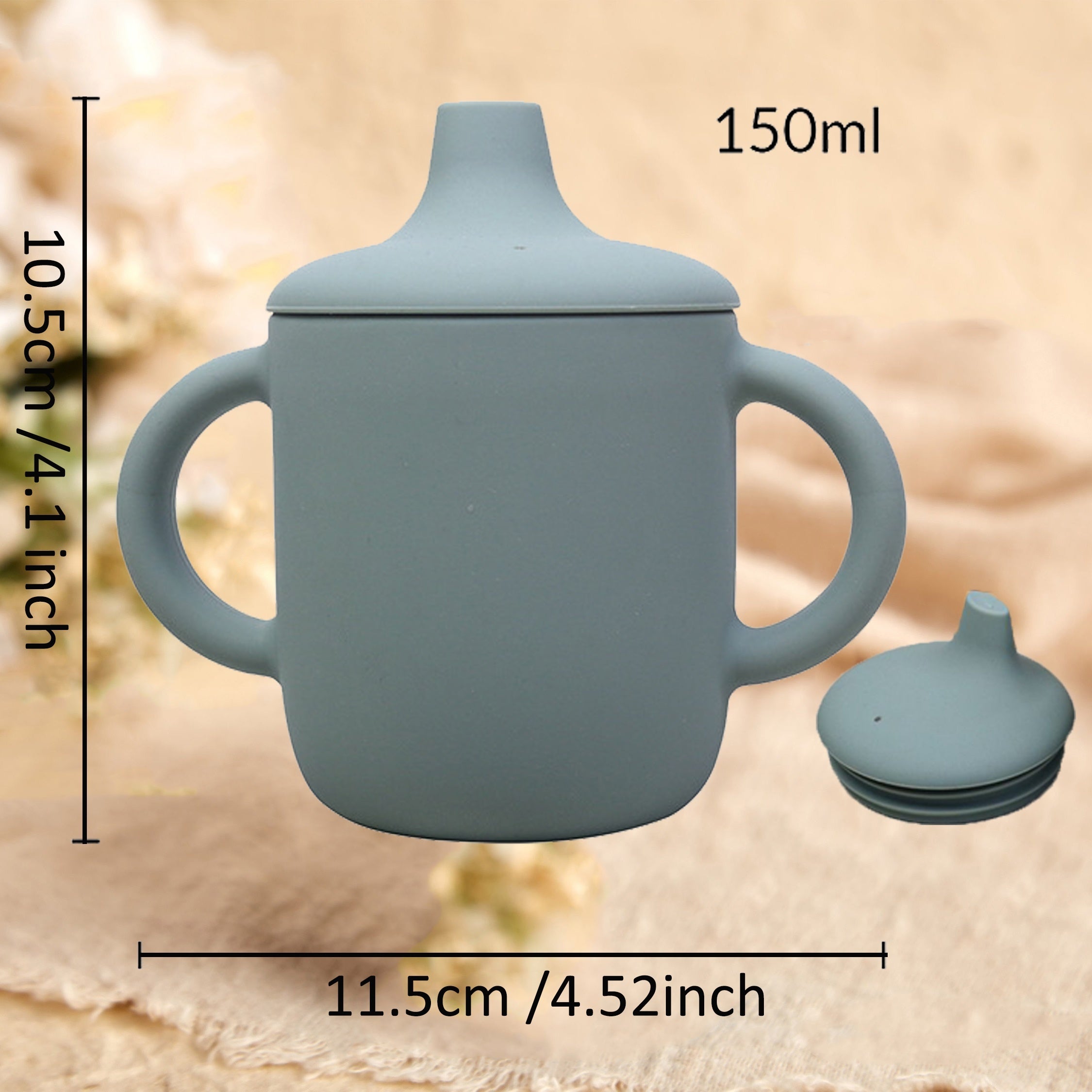 Children's Silicone Sippy Cup Non-Toxic Eco-Friendly Leak-Proof Durable