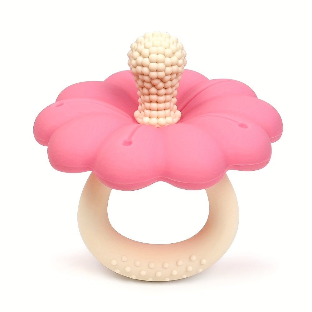 Baby Teething Toy Flower-Shaped Silicone Teether for Infants and Toddlers