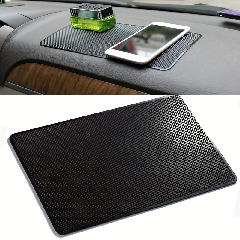 Car Interior Sticky PVC Gel Pad 20x12cm Anti-Slip Phone Sunglasses Holder
