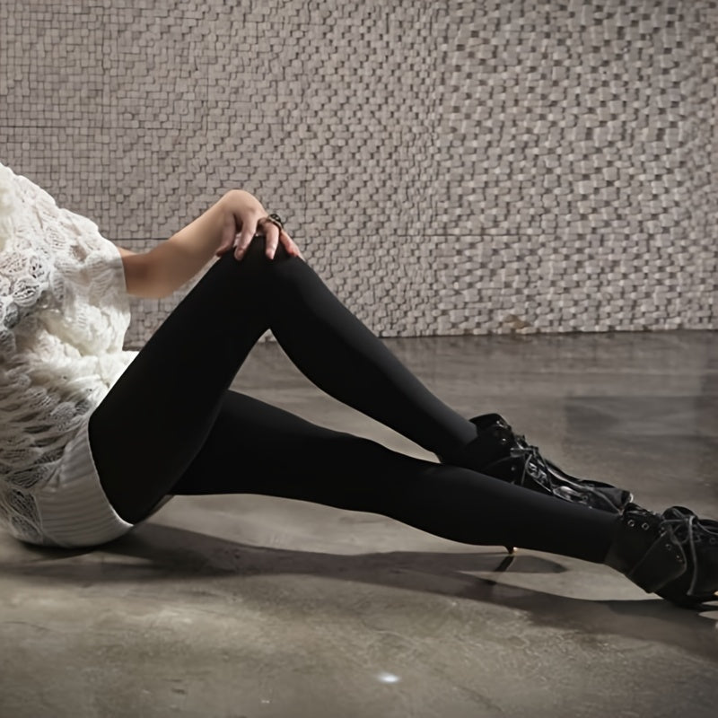 Bahor va kuz uchun ko'p funksiyali 80D yuqori bel leggings, ayollar uchun paypoqlar va hosiylar