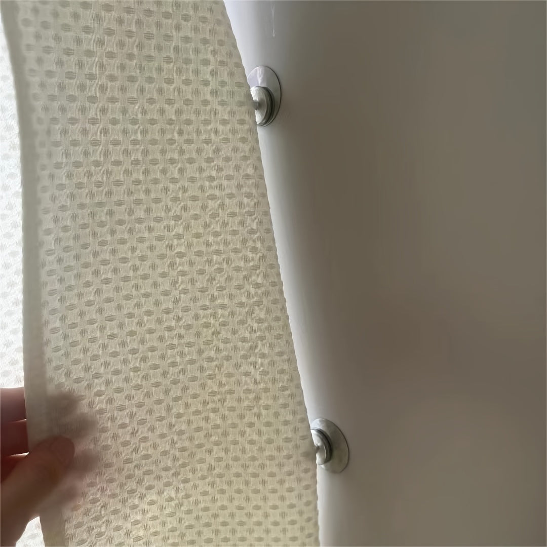 Metal Magnetic Curtain Clips for Shower Curtains and Drapes Strong Adhesive Wall Mounts