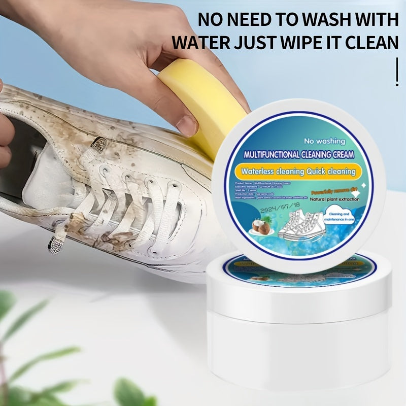 Shoe Cleaner Cream Waterless Stain Remover for Sneakers and Shoes
