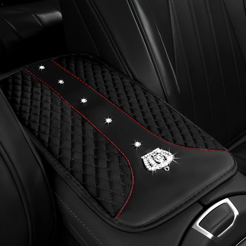 Universal avtomobil o'rindiq tutqichining qopqog'i rhinestone charm bilan, charm bilan, sirg'almas, chidamli, erkaklar va ayollar uchun