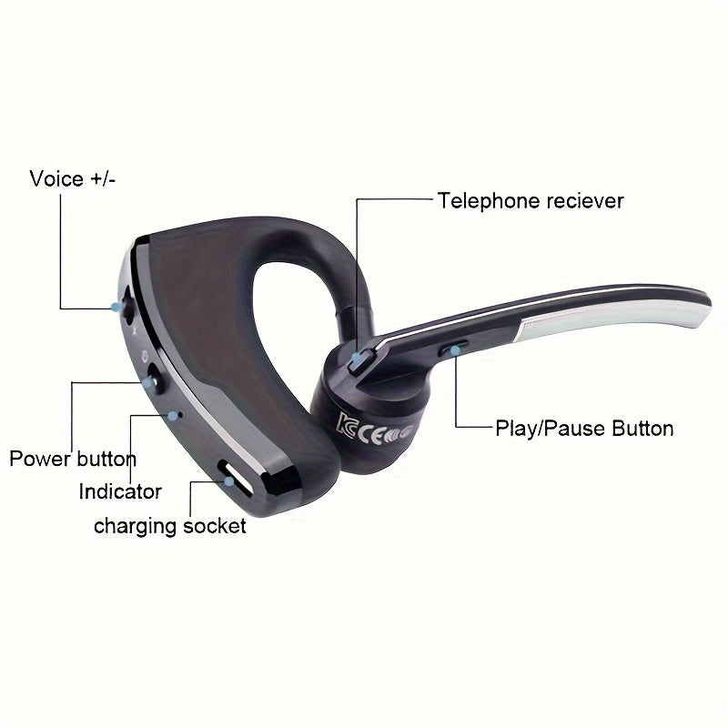 Wireless Earbuds for Business Use In-Ear Stereo Sound Extended Battery Life