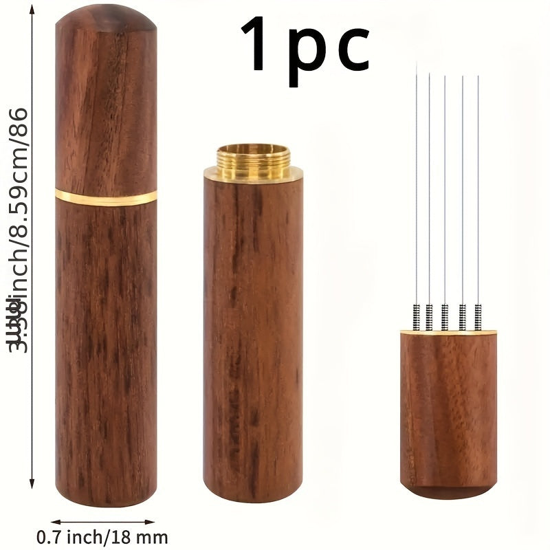 Prensa de espresso de madera portátil, distribuidor de café manual, duradero y multifuncional