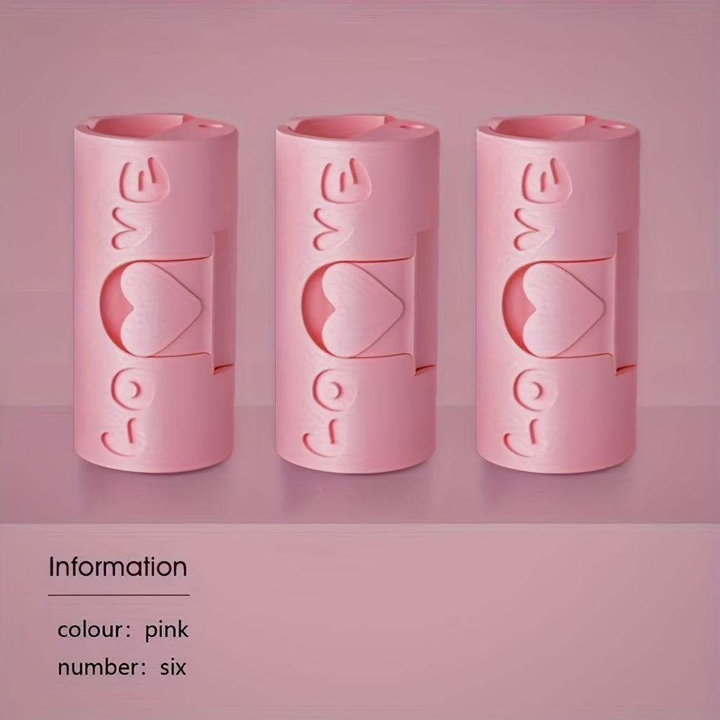 Six Pieces Bed Sheet Clips Non-Slip Duvet Cover Fasteners in Blue Pink Light Blue