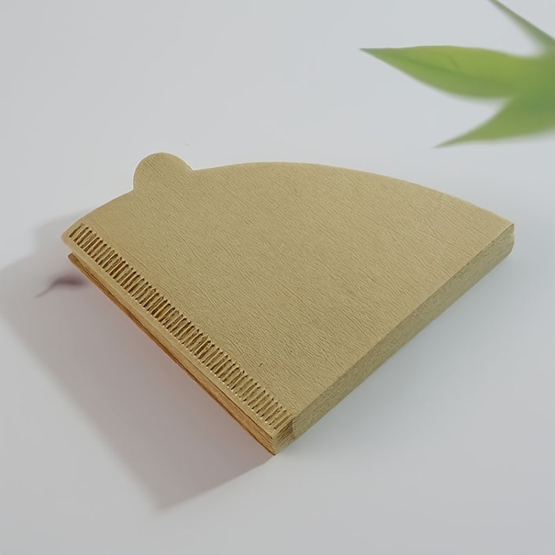 Set of 2 Conical Coffee Filter Papers 200 Sheets Wooden Pulp for Drip Coffee