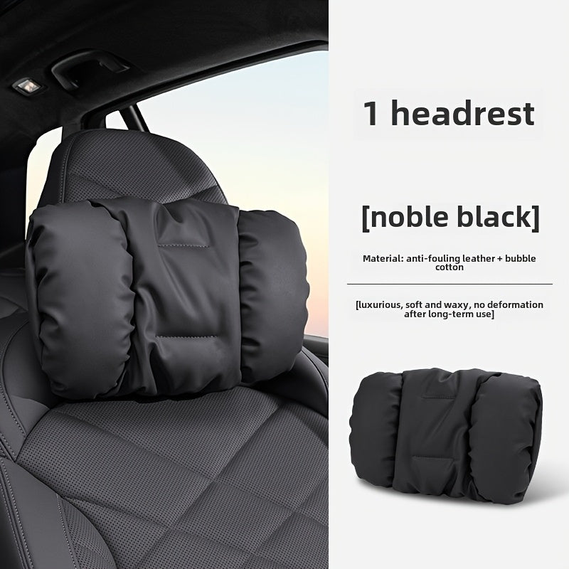 Car Headrest and Lumbar Pillow Ergonomic Foam Cushion for SUV Truck Back Support