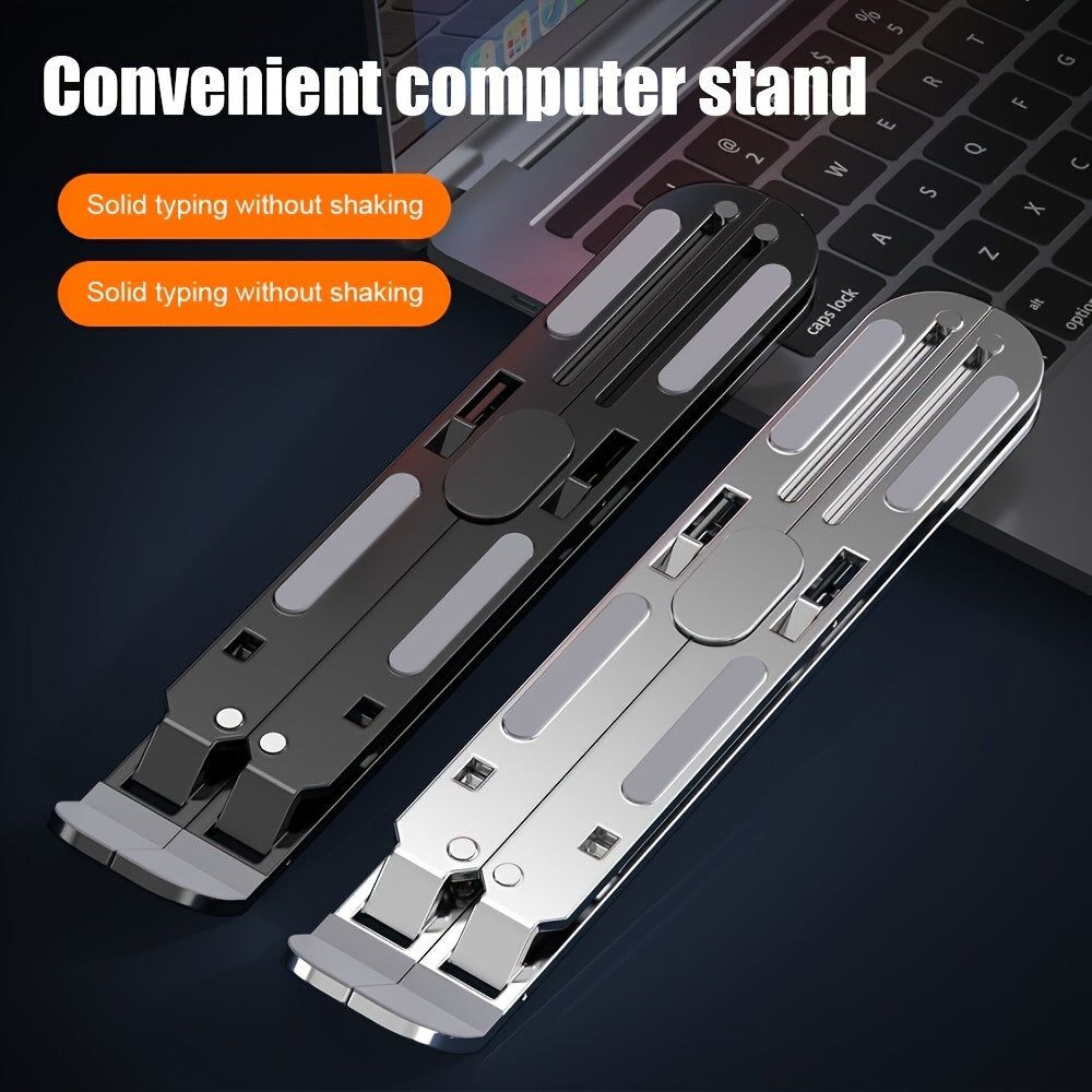 Aluminum Laptop Stand with Adjustable Cooling for Desktop Use