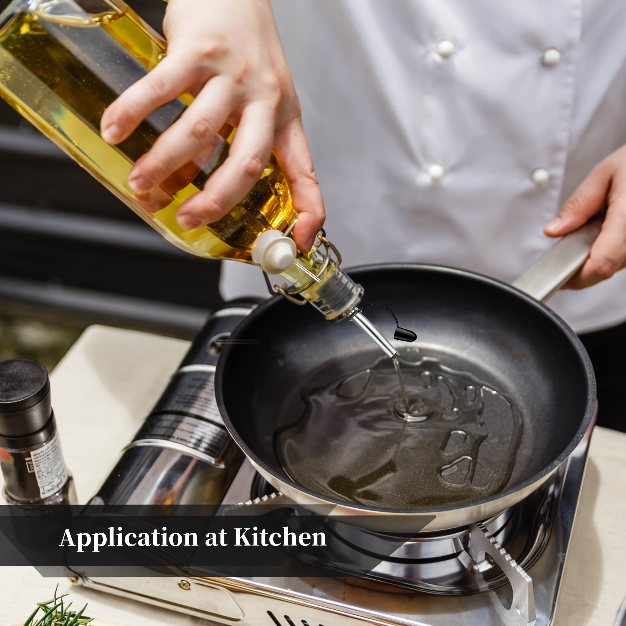 24-Pack Stainless Steel Wine Pourers with Dust Caps for Bartenders and Home Bars