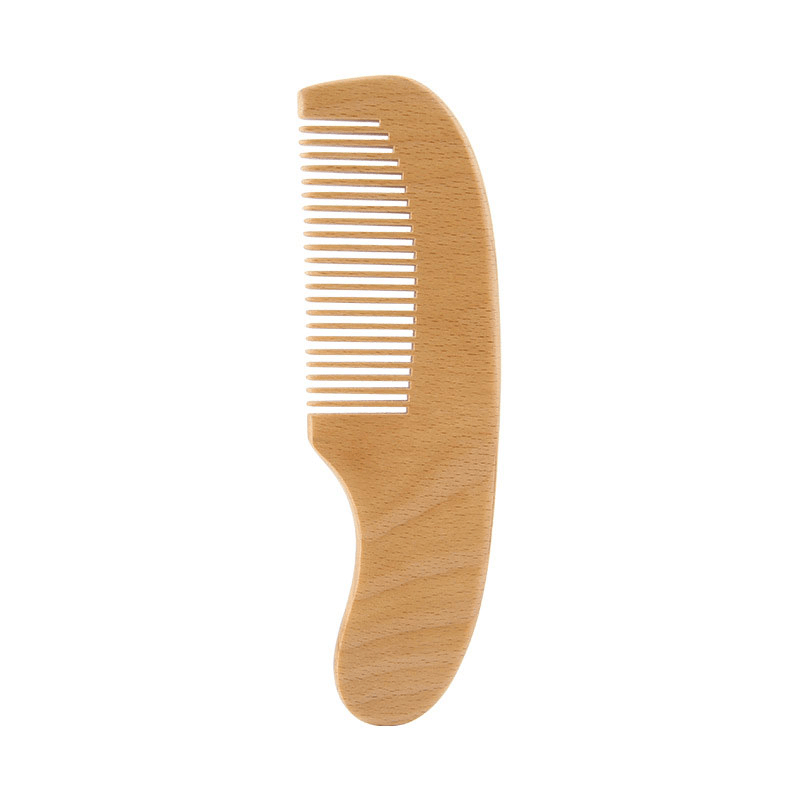 Adults Wooden Grooming and Healthcare Kit with Soft Brush and Comb Light Brown