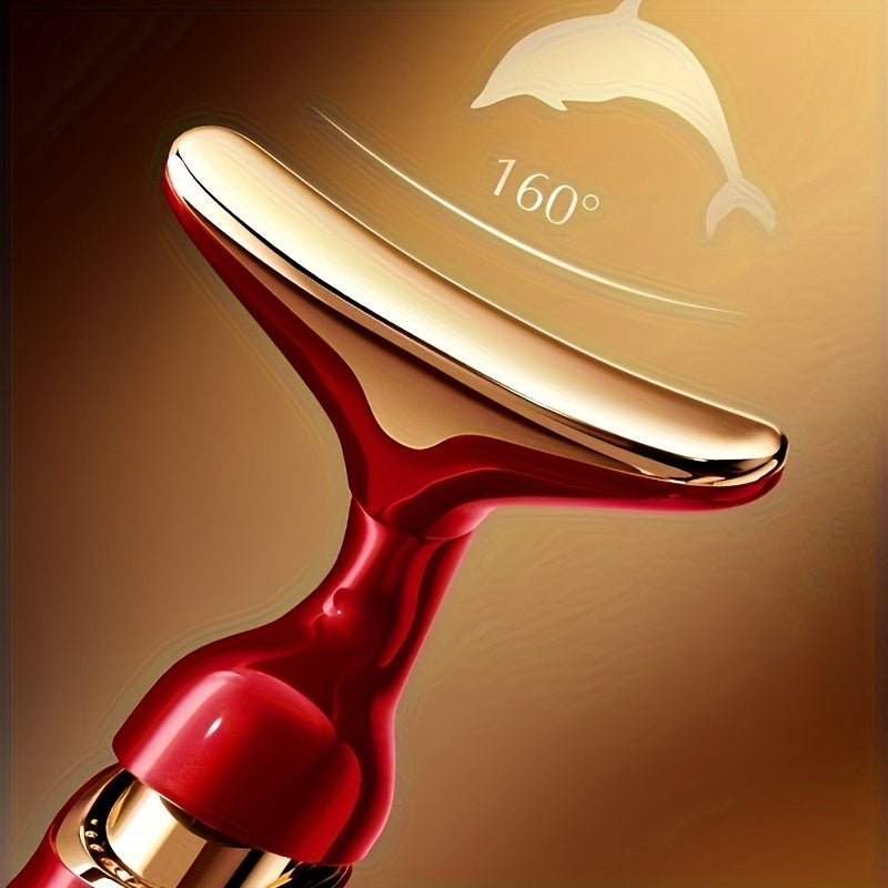 3-in-1 Facial Eye Neck Skincare Massager Unscented AA Battery Non-Rechargeable