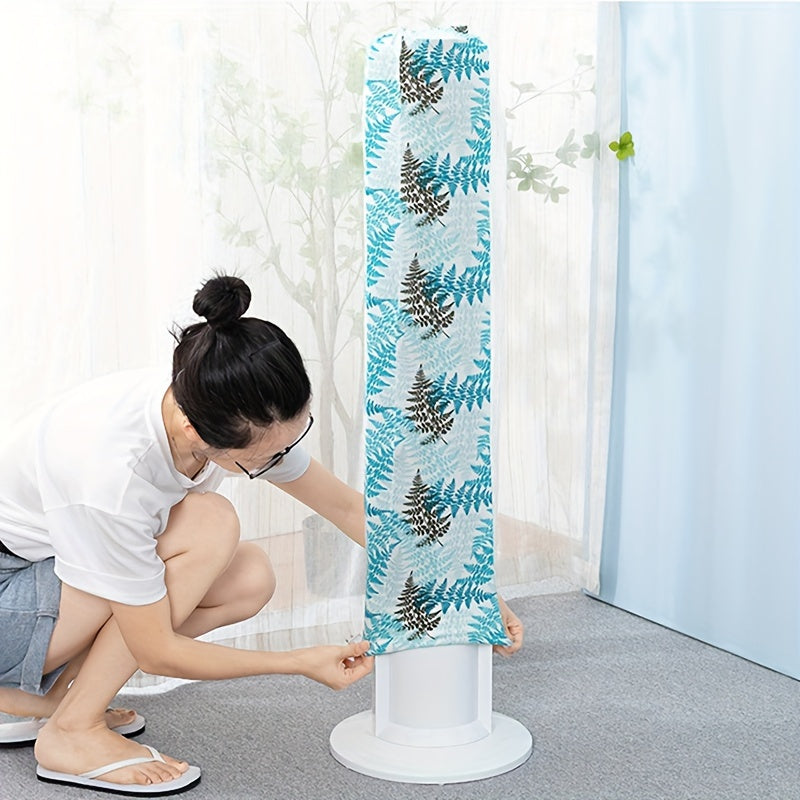 Stretchable Polyester Dust Cover for Standing Fans Universal Fit Random Color