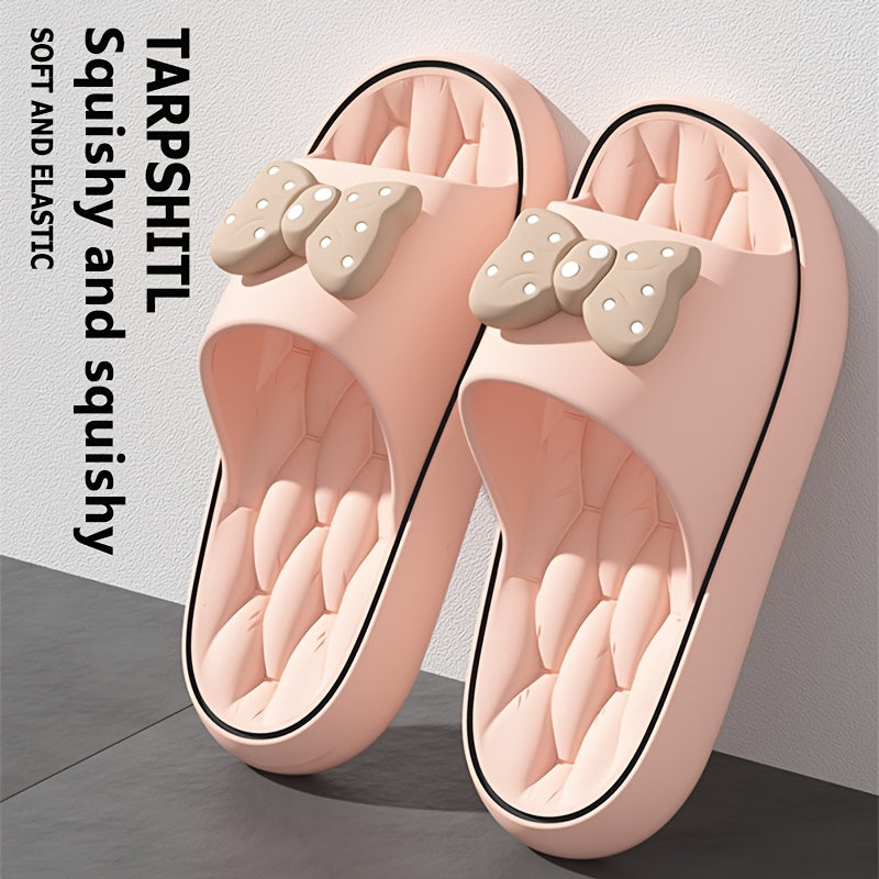 Women Soft Cotton Slip-On Slippers with Thick Soles for Bathroom Beach and Home