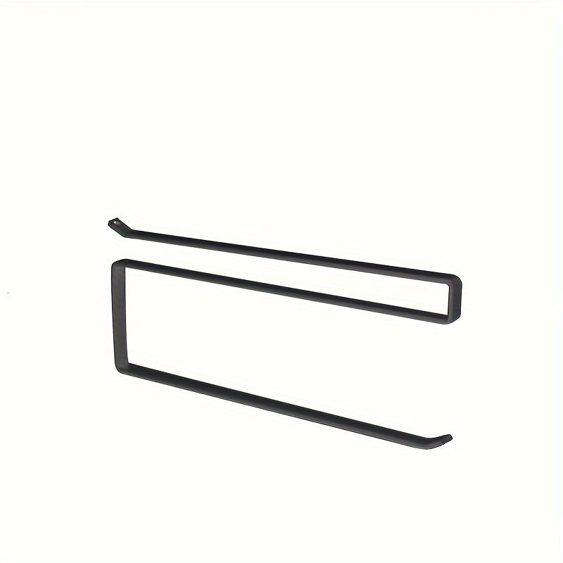 O'zingizning oshxonangizni ushbu qulay, joyni tejovchi devorga o'rnatiladigan temir qog'oz va yopishqoq plyonka ushlagichi bilan tartibga soling, bu shkaflar uchun ideal.