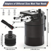 300ml Aluminum Oil Catch Can with Air Filter for Car Modification