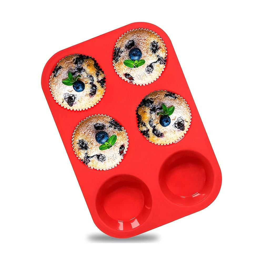 High Temperature Resistant Silicone Muffin Cup Cake Mold for Baking Pudding Mousse Soap Candles 1 Piece