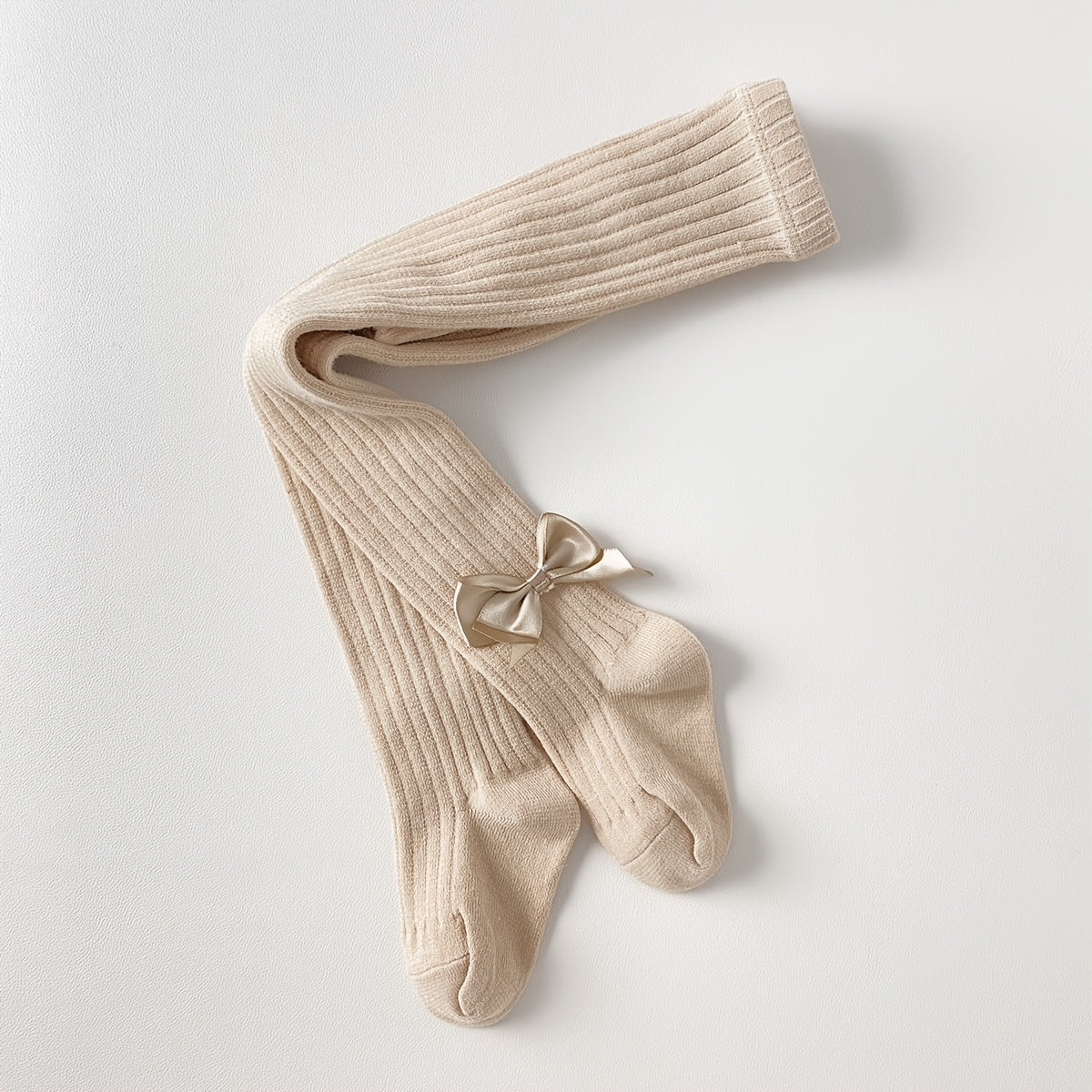 Girls Knitted Pantyhose Soft Breathable Slim Fit All-Season Socks