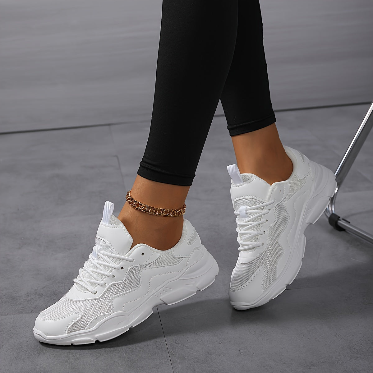 Women’s Mesh Running Shoes, Lightweight Breathable Sneakers, All-Season Low Top