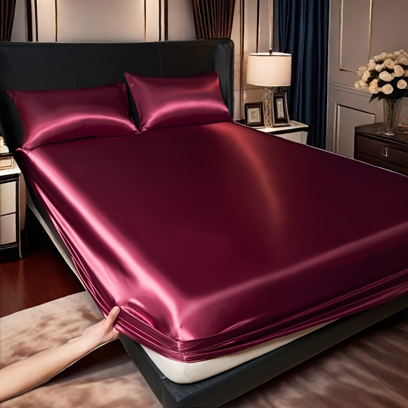 Satin Bed Sheet Set Twin Full Queen King Soft Comfortable Skin Hair Friendly