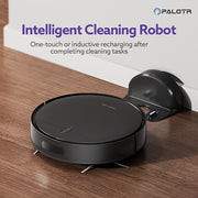 2-in-1 Robot Vacuum Cleaner Pet Hair Hard Floors Low Pile Carpets EU