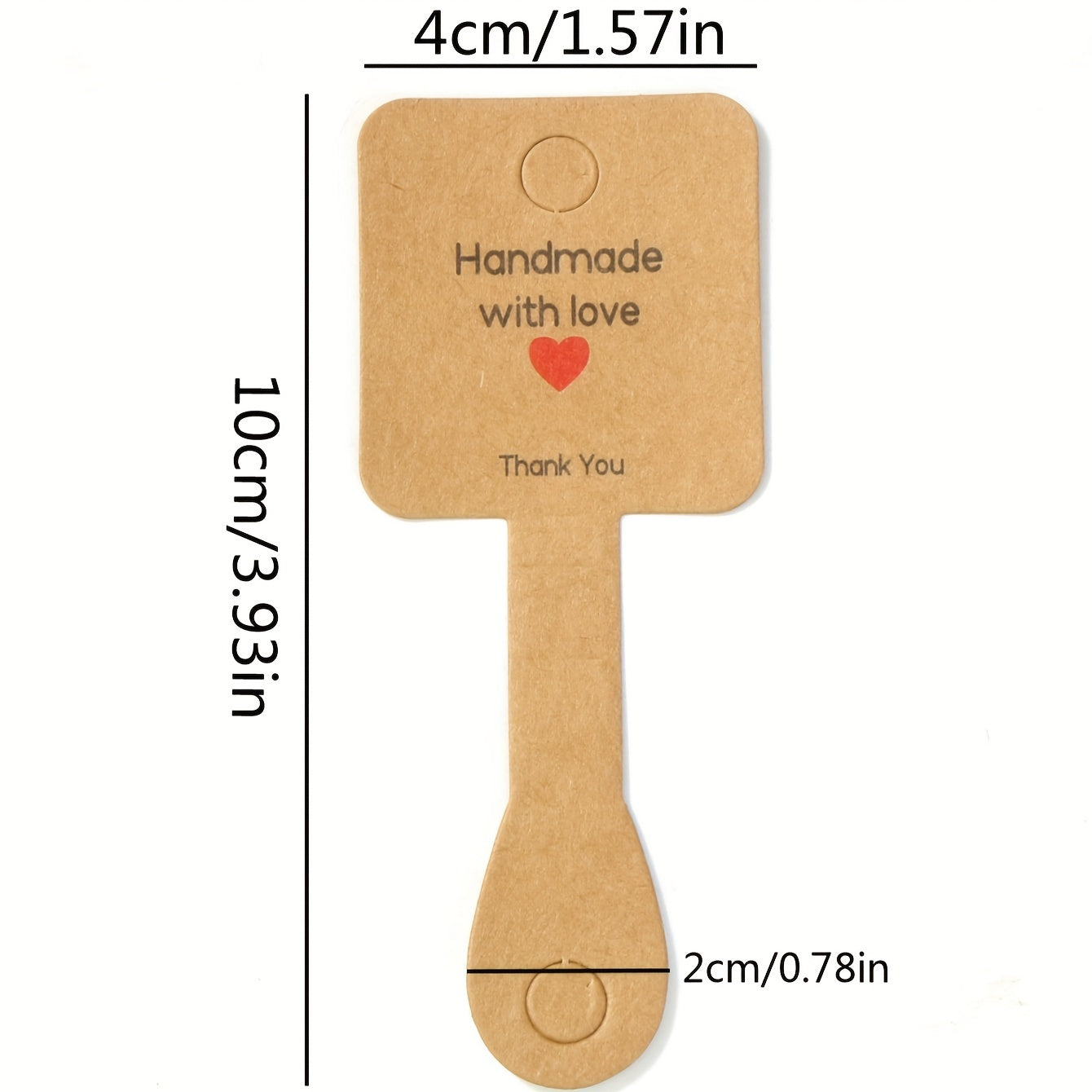 Упаковка из 100 карточек для демонстрации украшений для колец, ожерелий, браслетов, брелоков