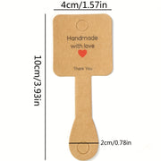 Упаковка из 100 карточек для демонстрации украшений для колец, ожерелий, браслетов, брелоков